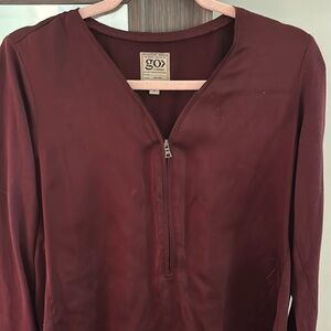 Go silk blouse